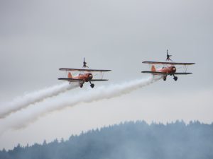Wing walking.