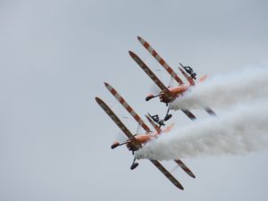 Wing walking.
